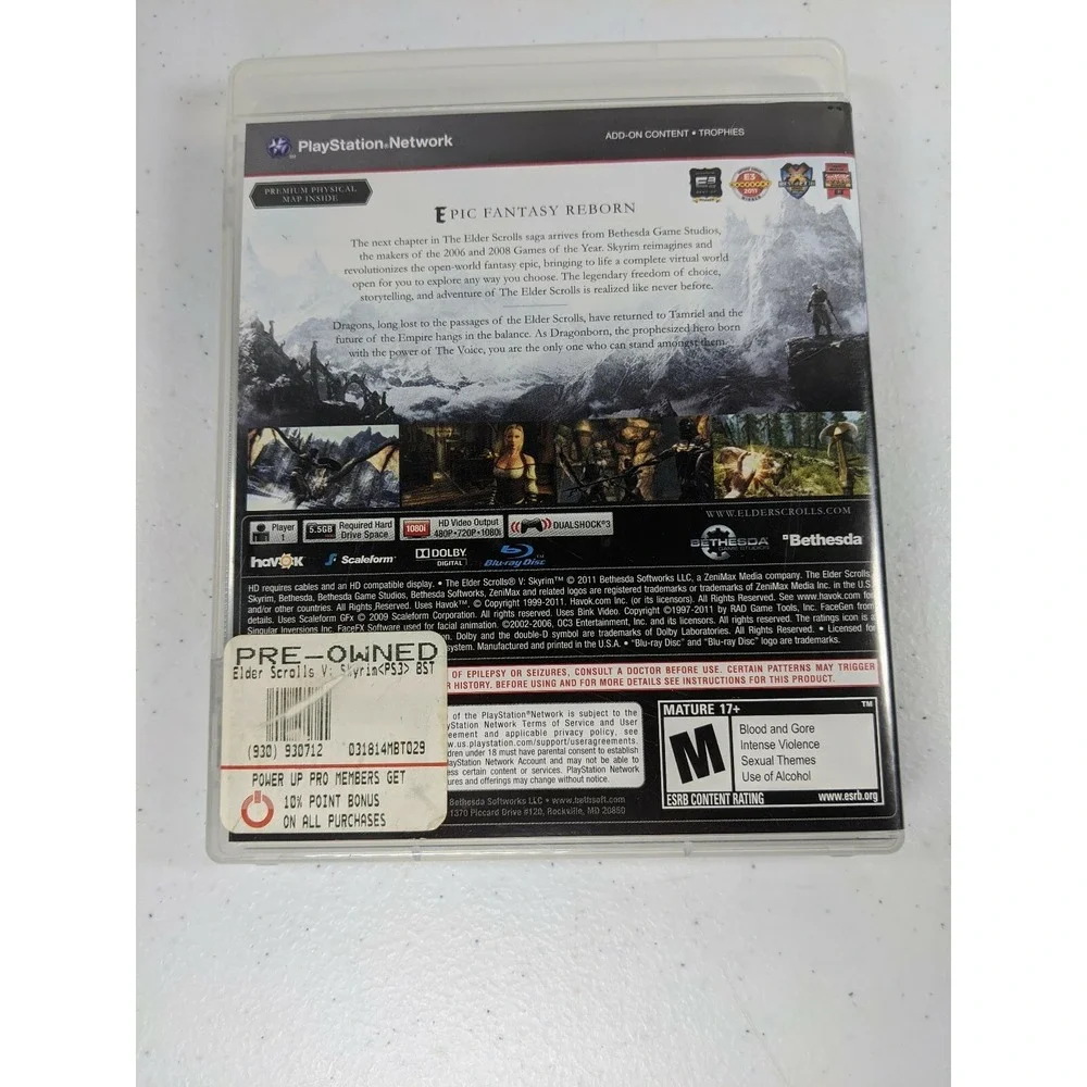N/A ps3 skyrim